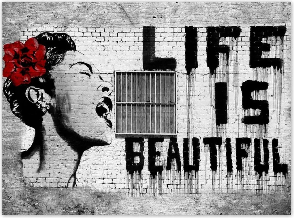 Poszterek 135x100 Banksy Life is Beautiful