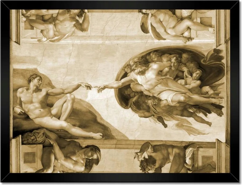 Poszterek keretben 40x30 Ádám teremtése