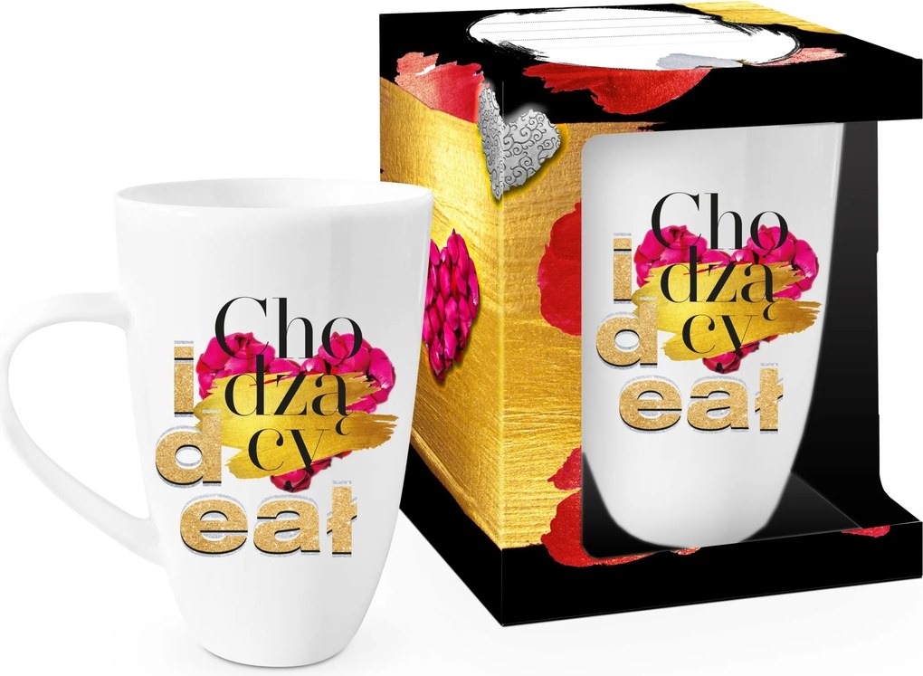 Bögre egy mondattal a nő számára Sétáló ideál