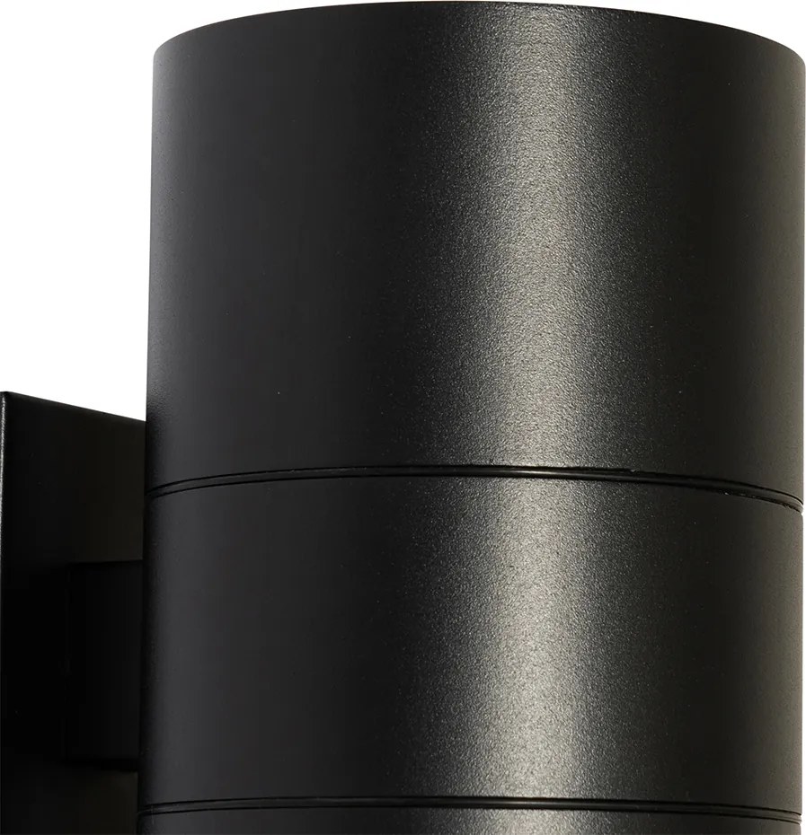 Modern kültéri fali lámpa fekete 2-lámpás AR111 IP44 - Duo