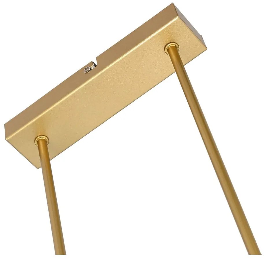 Fehér-aranyszínű függőlámpa üveg búrával Kama – Candellux Lighting