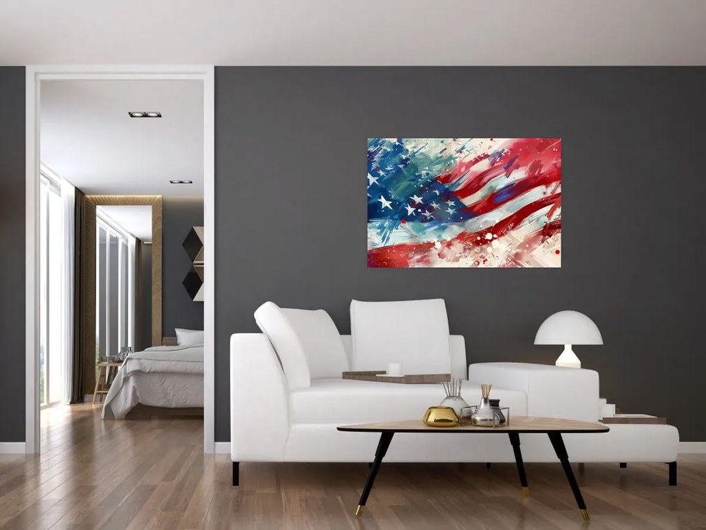 Kép - Az USA zászlaja (90x60 cm)