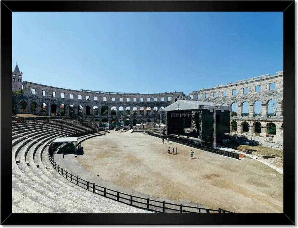 Poszterek keretben 40x30 Amfiteátrum Pula aréna