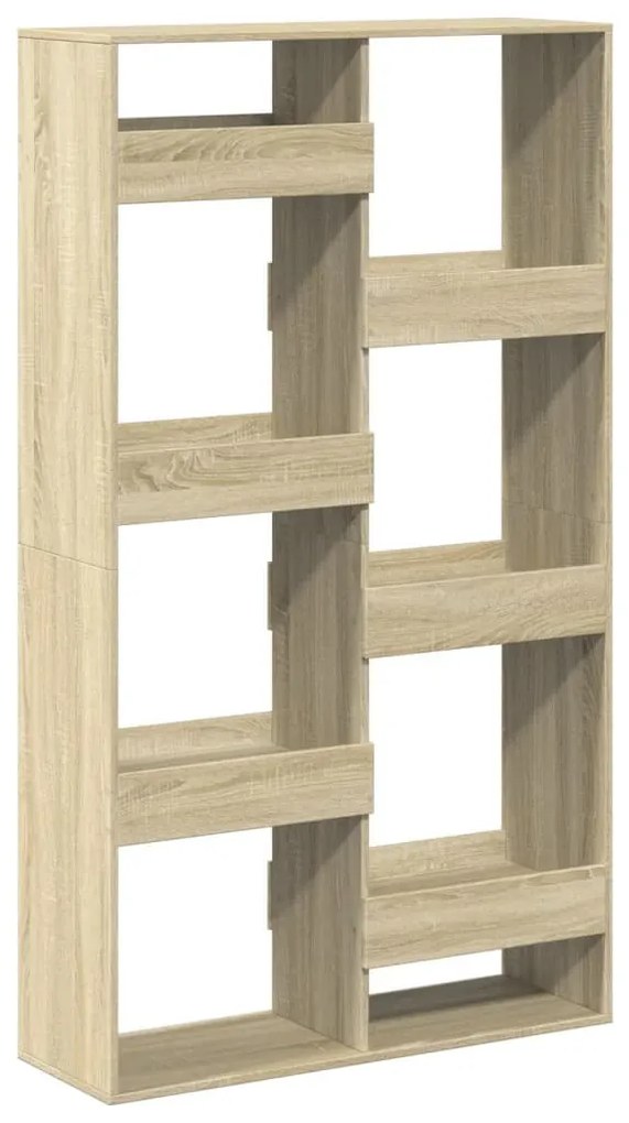 sonoma tölgy színű szerelt fa könyvespolc 100 x 33 x 175 cm