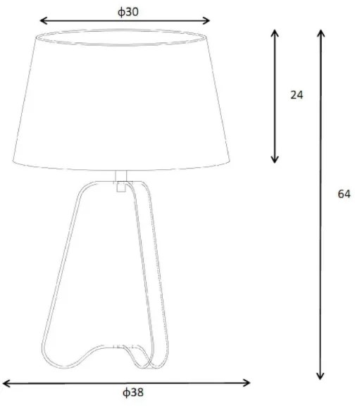 Lucide 30567/81/97 - Asztali lámpa CAPUCINO 1xE27/60W/230V