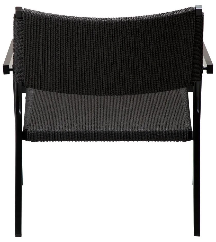 Fekete fotel nádfonattal Loop – DAN-FORM Denmark