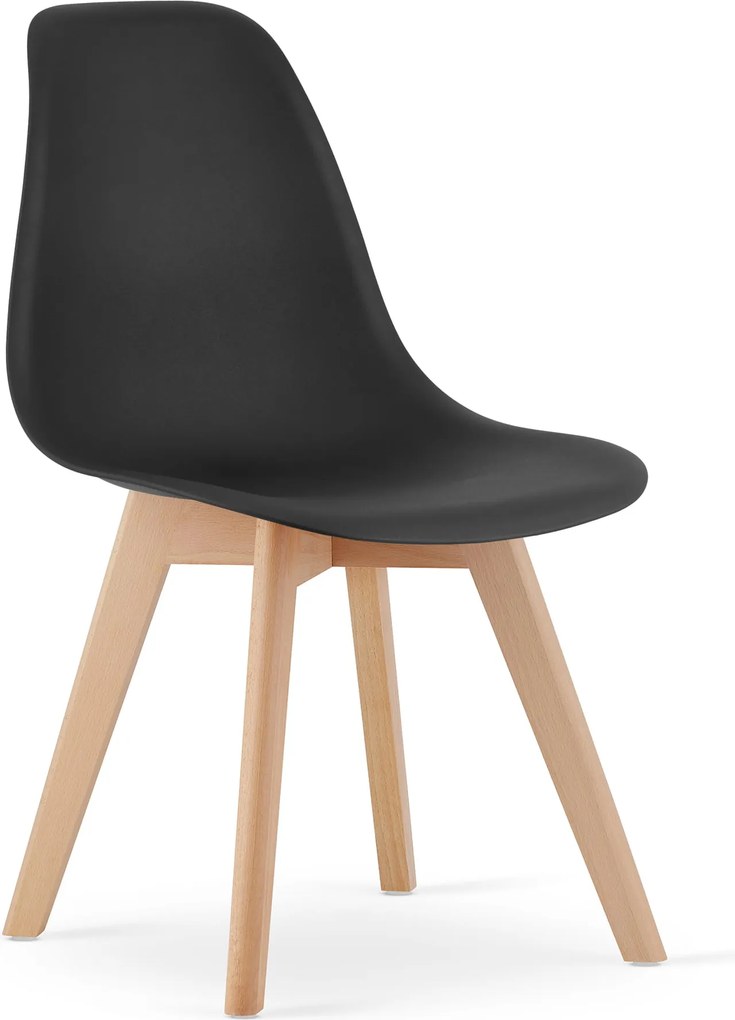 Fekete KITO szék bükkfa lábakkal