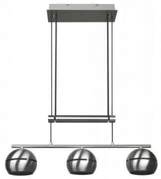 Trio - Csillár zsinóron FLETCHER 3xE14/40W/230V matt króm