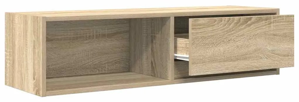 2 db sonoma tölgy színű szerelt fa TV-szekrény 100x31x25,5cm
