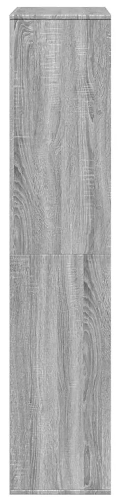 szürke sonoma színű szerelt fa könyvespolc 100 x 33 x 156,5 cm