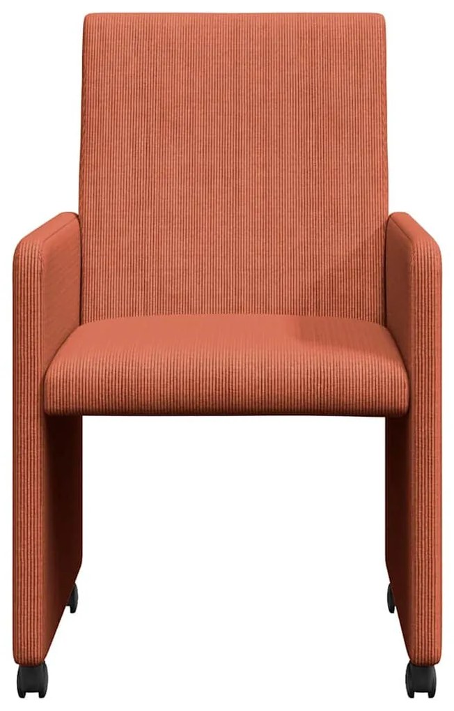 Kerekes Étkező Székek 2 pcs Piros narancs 57 x 66 x 94 cm