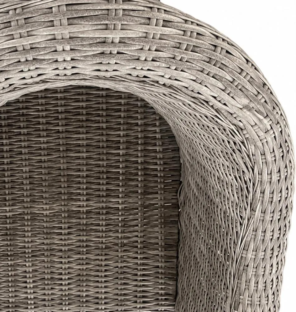 Avenberg DOLCE kerti rattan sarokgarnitúra, szürke