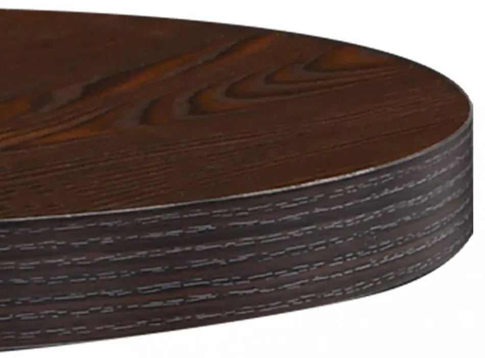 sötétbarna MDF bisztróasztal 40 cm