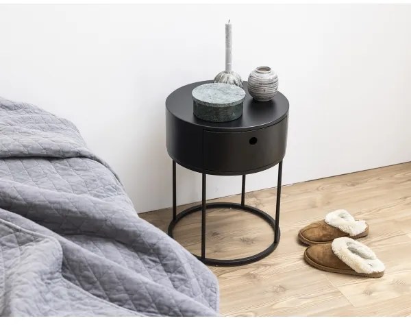 COLUM éjjeli szekrény fekete