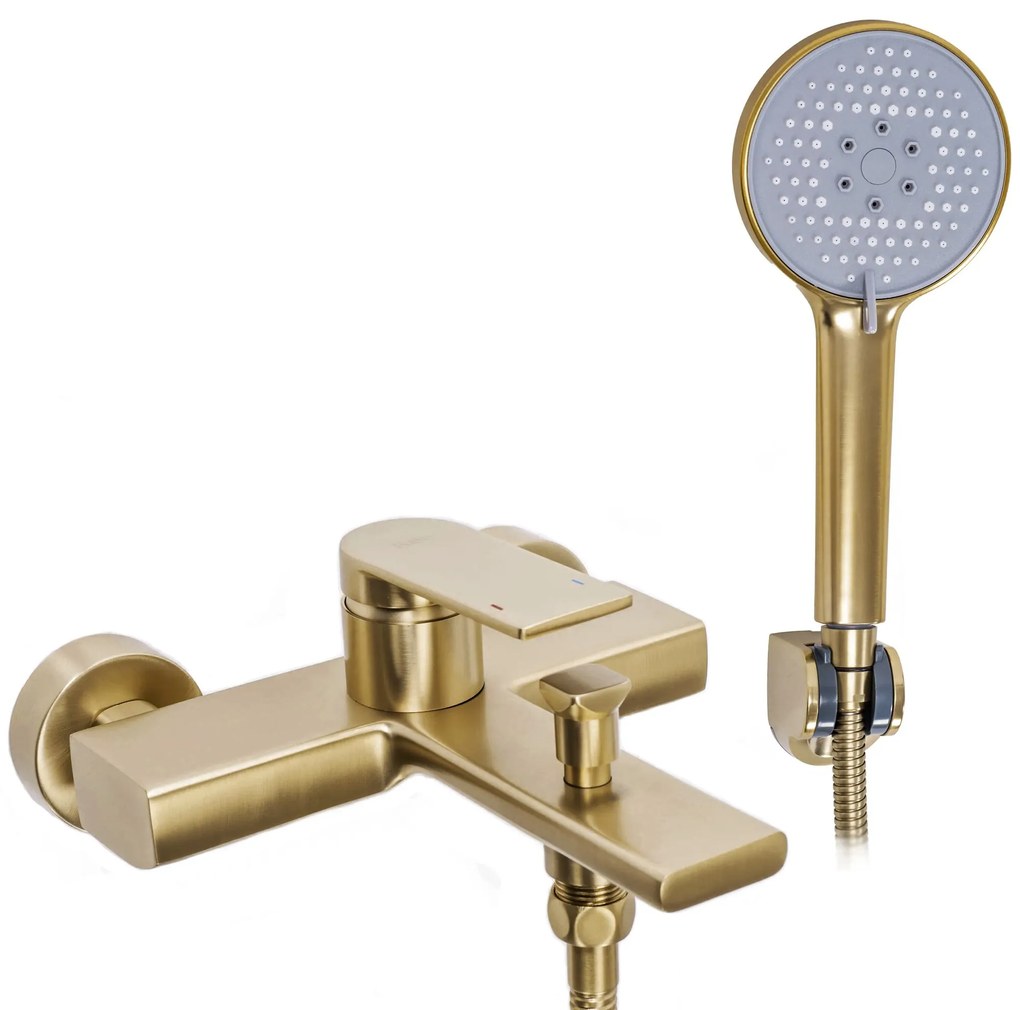 Fürdőkád csaptelep REA Verso Brush Gold