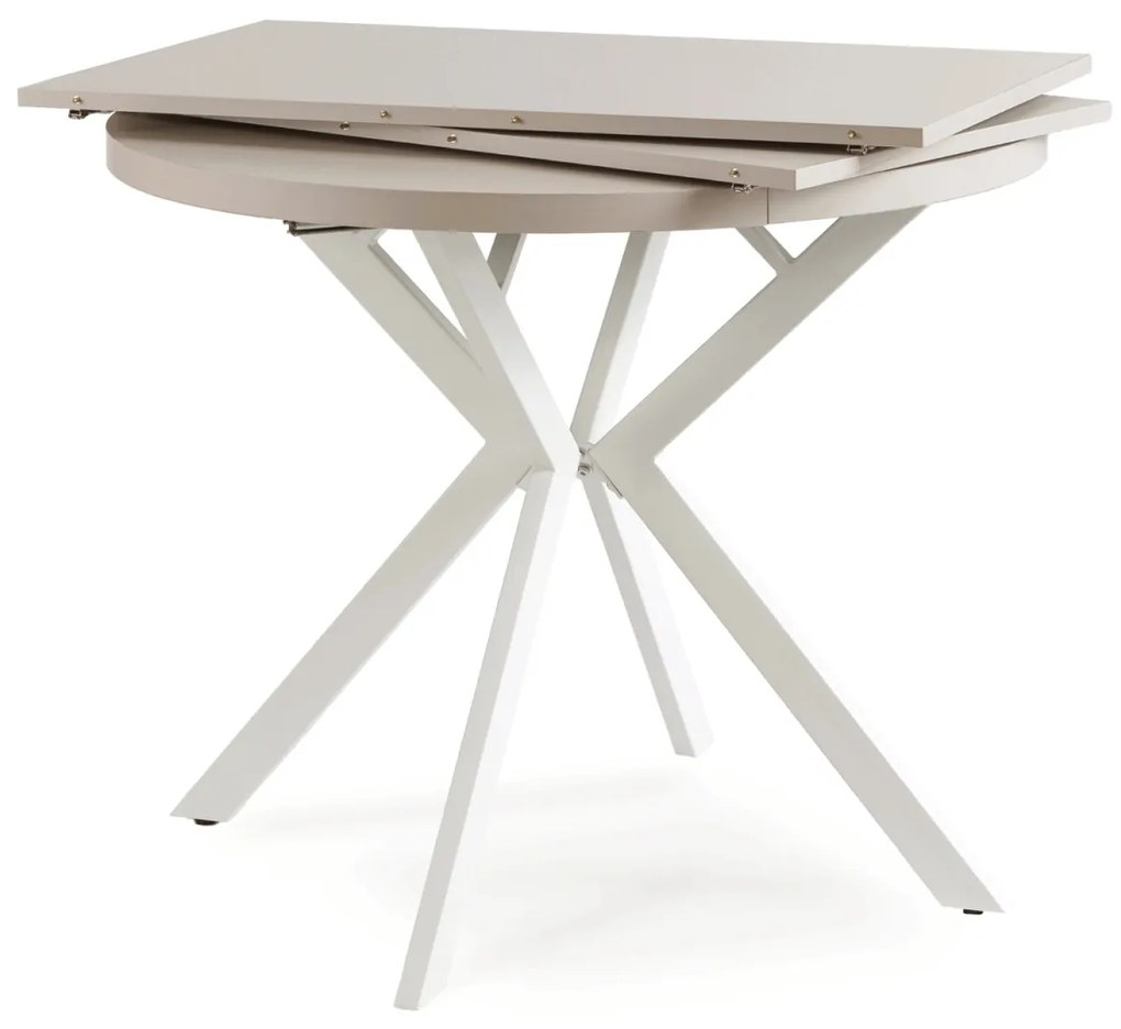 Bővíthető Étkezőasztal Kasmír/Fehér Színben. LUGO 90-190 cm