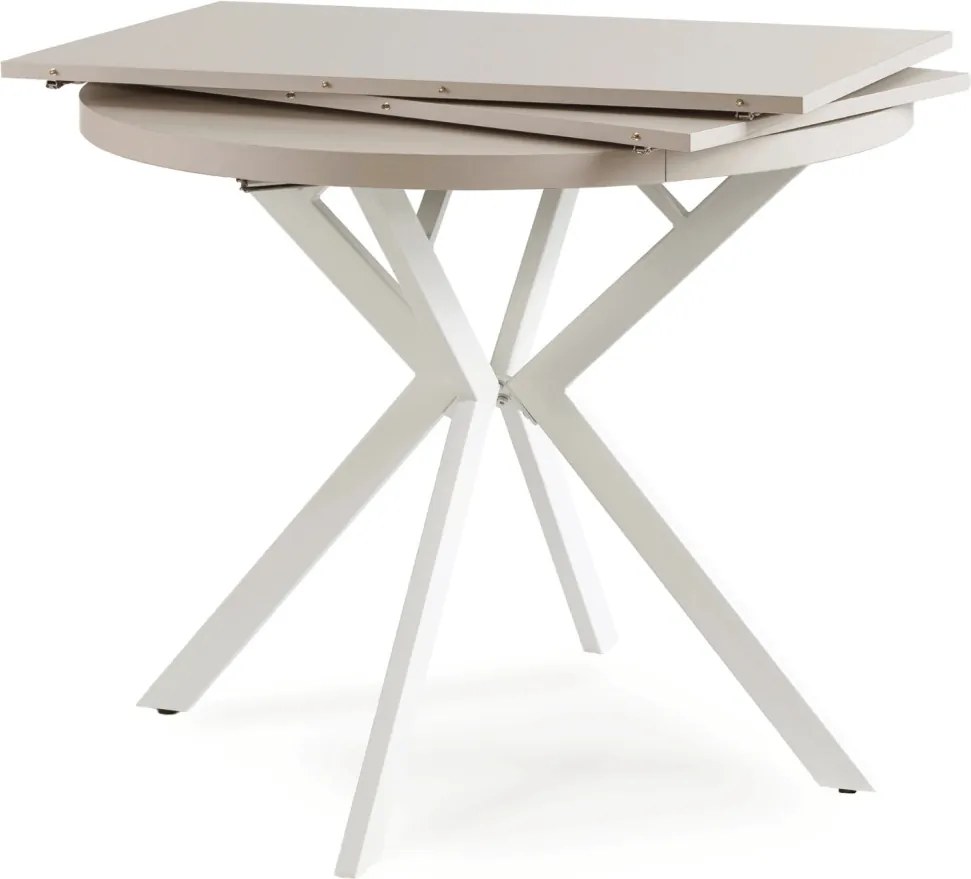 Stół LUGO Rozkładany 90-190 cm Kaszmir/Biały