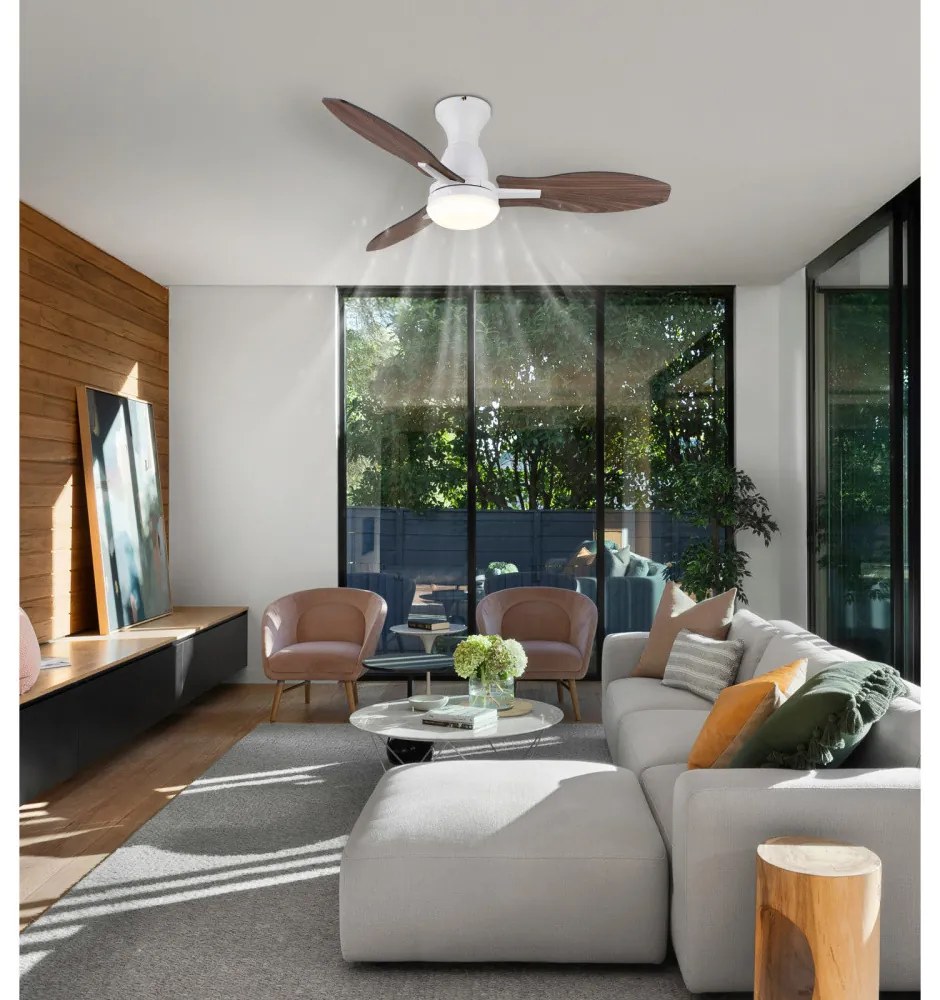 Globo Gale 03671W távirányítós mennyezeti ventilátoros lámpa, 22W LED, 3000K-4500K-6000K, 1897 lm