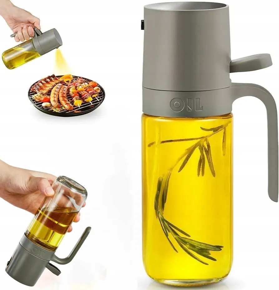 Nagy Konyhai Olajmosó Olaj Adagoló Üveg Spray Fogantyúval