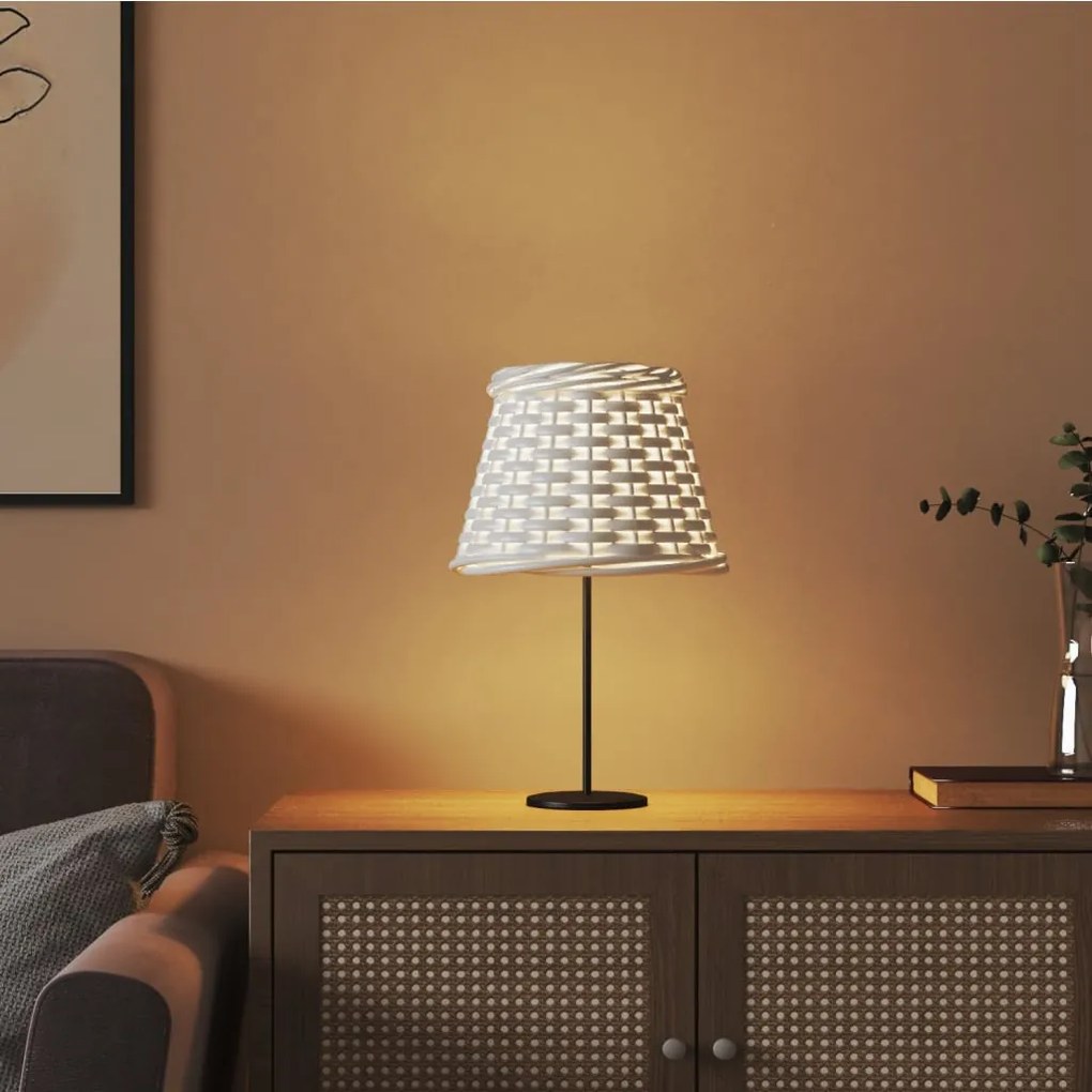 fehér fonott lámpaernyő Ø15 x 12 cm