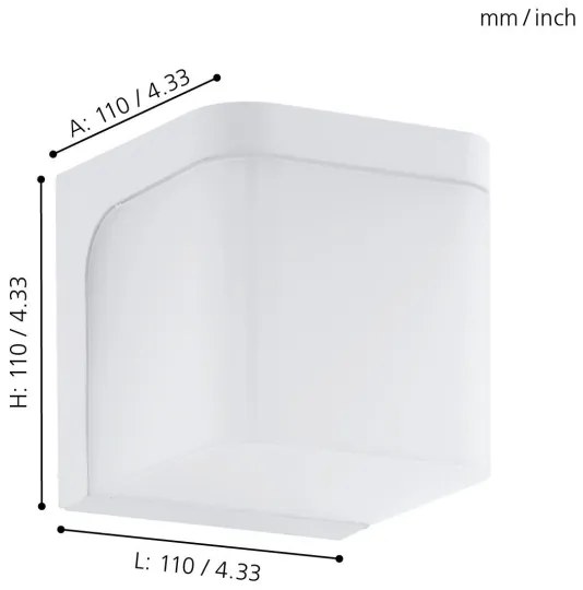 Eglo 96255 - JORBA kültéri fali lámpatest LED/4,9W/230V IP44