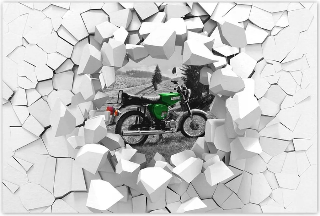 Poszter 60x40 Zöld Simson S51 E