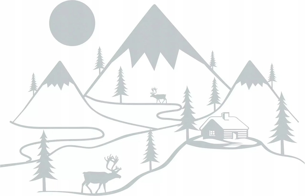 Gyerek fotótapéta skandináv hegyek 312 x 219