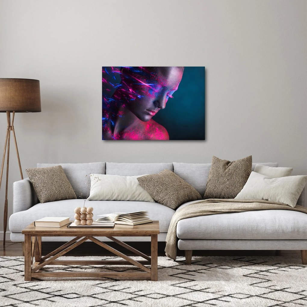 Csillogó nő képe (70x50 cm)