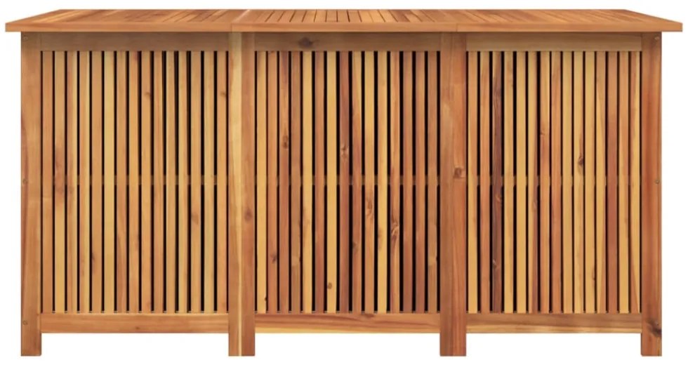 tömör akácfa kerti tárolóláda 150x80x75 cm