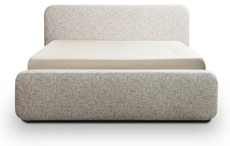 LAJLA kárpitozott ágy 180x200 cm, matrac nélkül, bézs