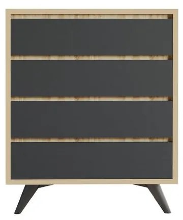 Komód Suvera - Oak, Anthracite