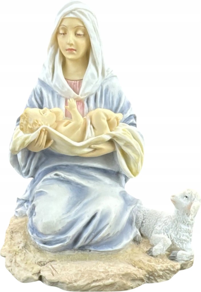 Mária szobor, amely a kis Jézust tartja Veronese színben WU75996AA