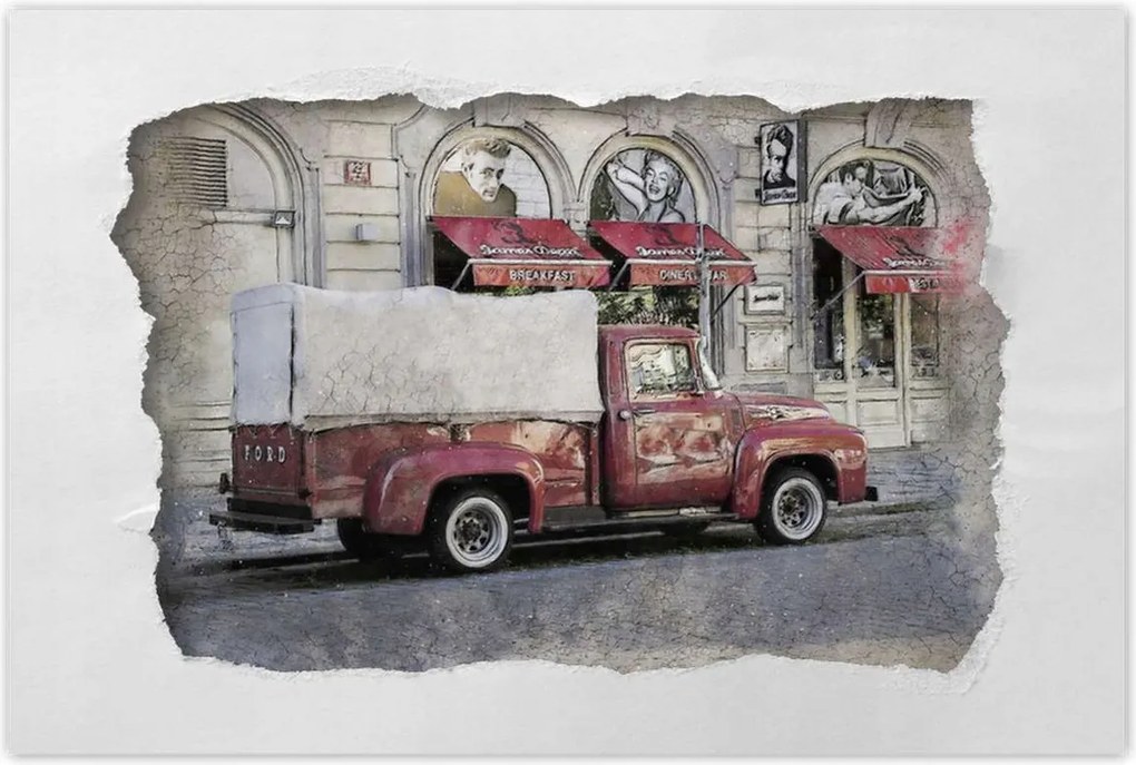 Poszterek 60x40 Piros PickUp from Usa