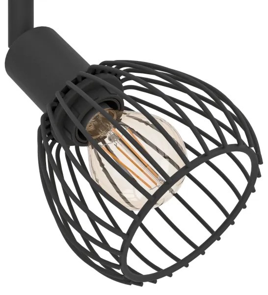 Eglo 901039 - spotlámpa SONNINO 2xE14/40W/230V fekete