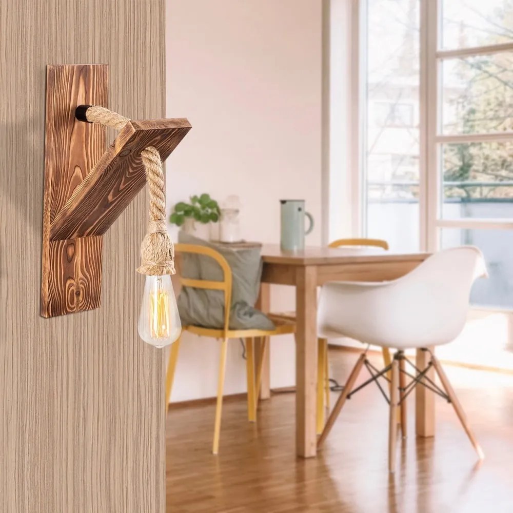 Natúr színű fali lámpa Erebos – Opviq lights