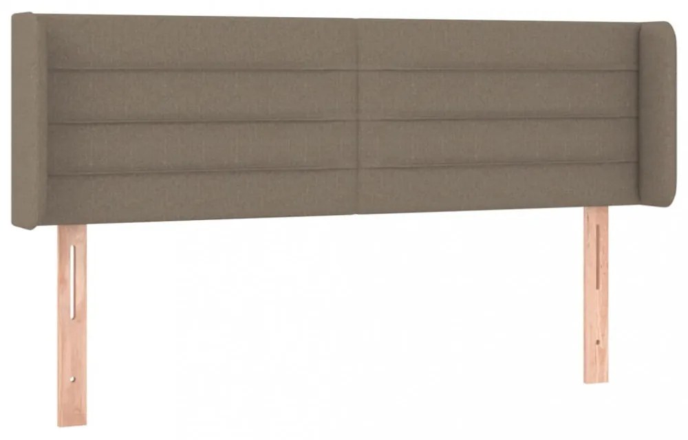 tópszínű szövet LED-es fejtámla 147 x 16 x 78/88 cm