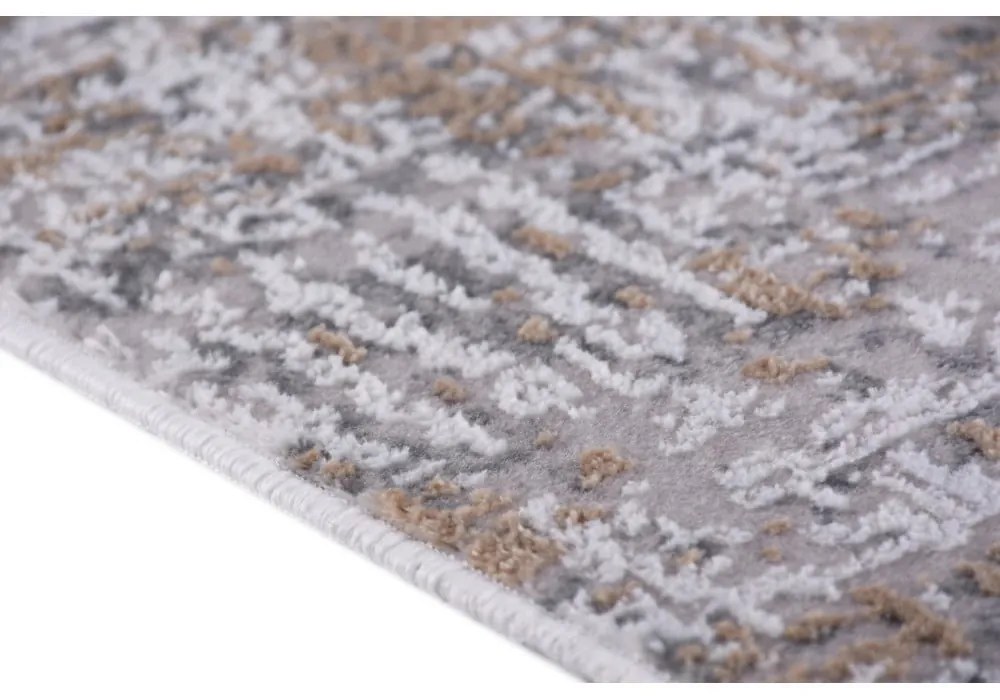 Szürke-bézs pamut lépcsőszőnyeg szett 16 db-os 25x65 cm Milano Bej – Vitaus