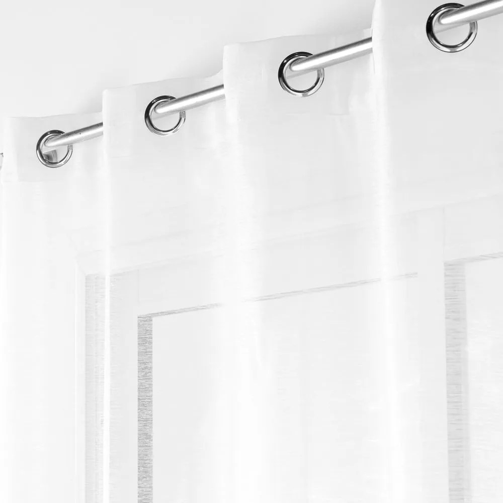 Fehér voile fényáteresztő függöny 140x180 cm Lissea – douceur d'intérieur