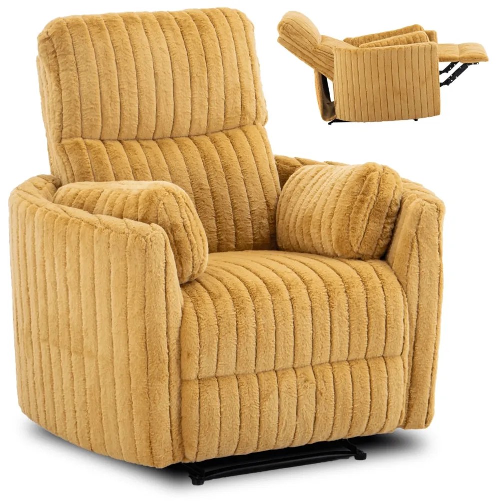 Tv és Pihenőfotel Mustár Színben. RAUL