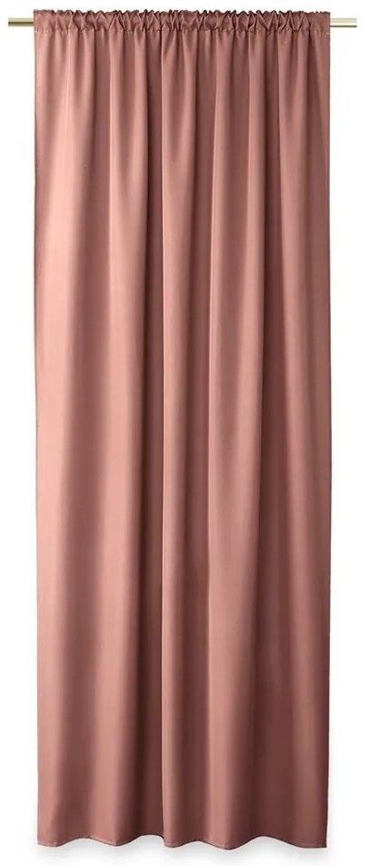 AmeliaHome Oxford Pleat függöny, rózsaszín, 140 x 250 cm