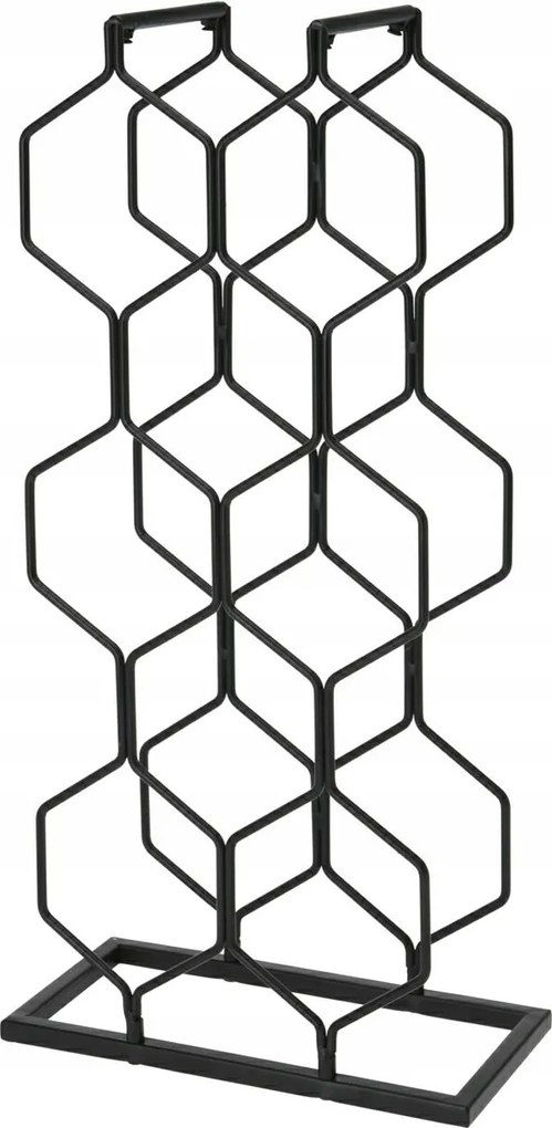 Fém bortartó állvány 8 palackhoz Palackok Alkoholos Polc Loft