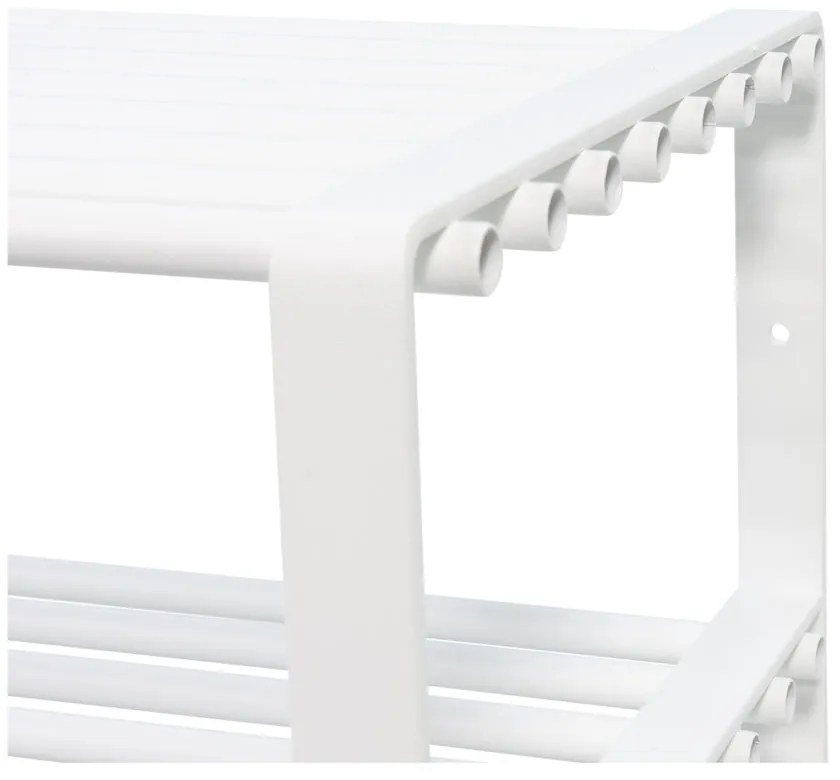 Fehér fém cipőtartó 70x49x29 cm Rex – Spinder Design