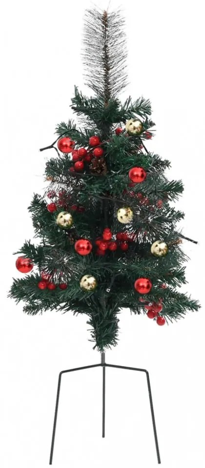 2 db PVC megvilágított ösvény műkarácsonyfa 76 cm