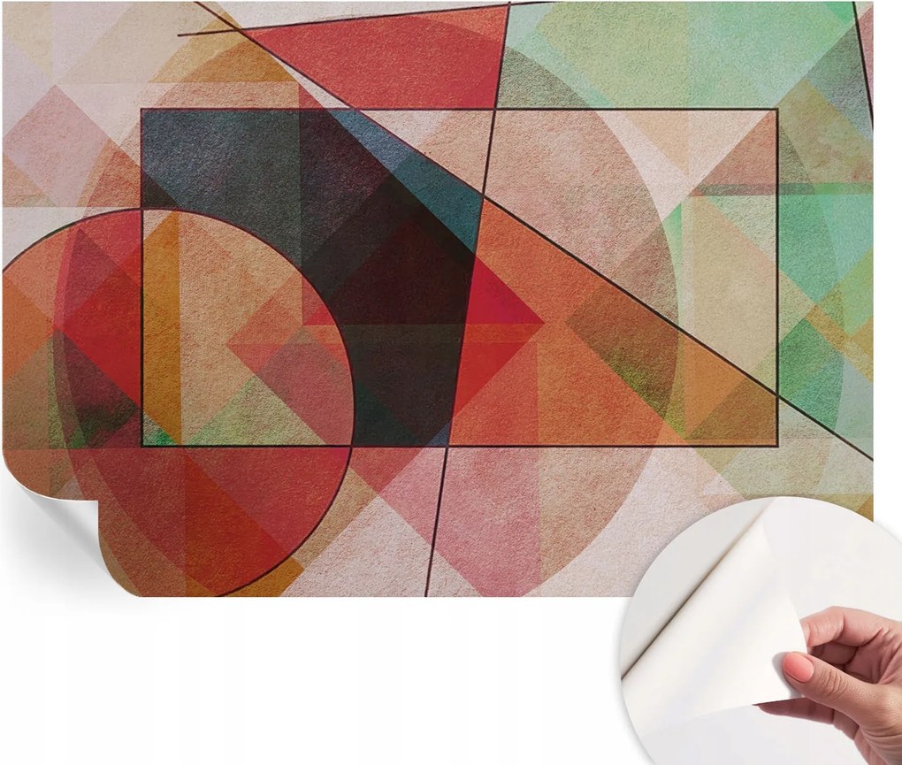 Dekoratív öntapadós fotótapéta Geometrikus absztrakt 152x104 cm