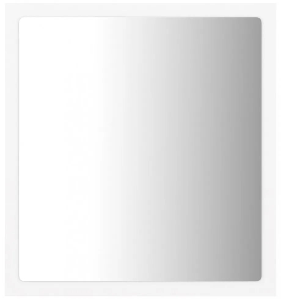 fehér akril LED-es fürdőszobai tükör 40 x 8,5 x 37 cm