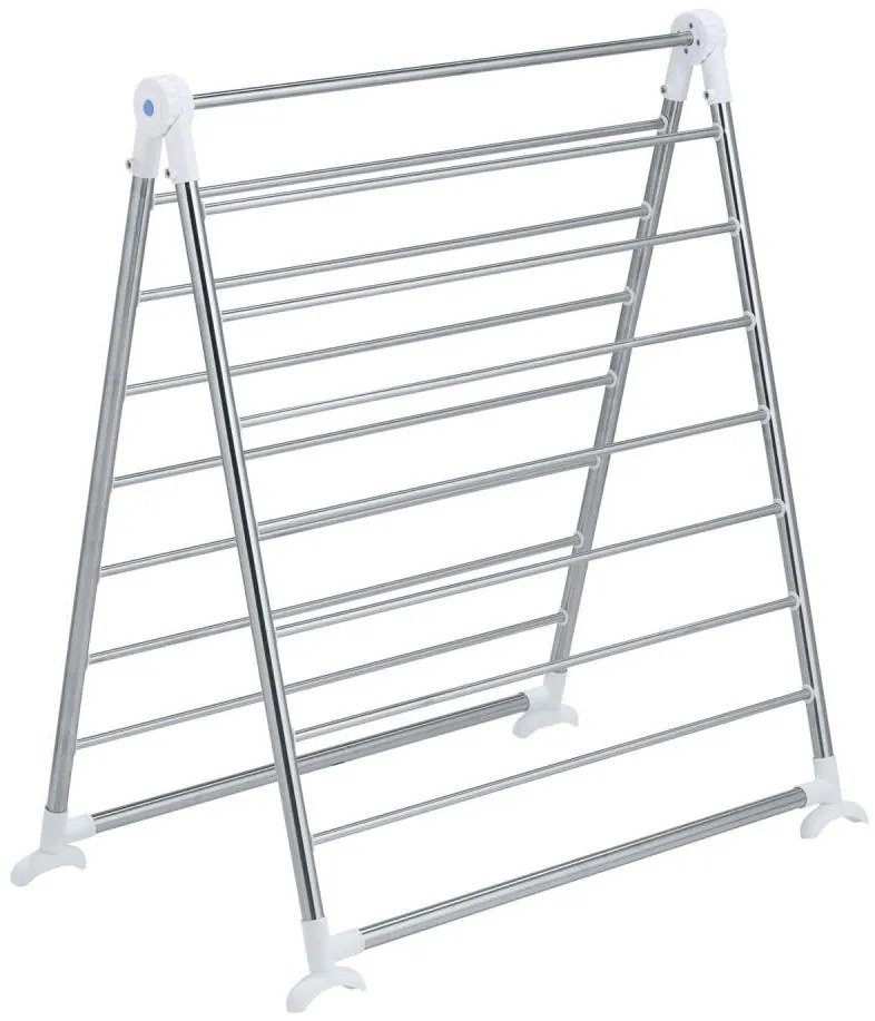 WENKO 3772020100 - PROFI szárítóállvány 65x150 cm rozsdamentes acél/ezüst/fehér