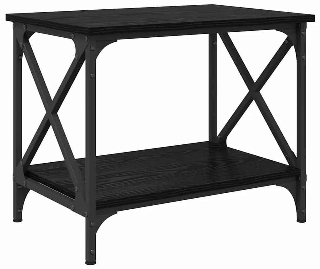 Oldal asztal Musta tammi 55 x 38 x 45 cm Faanyag