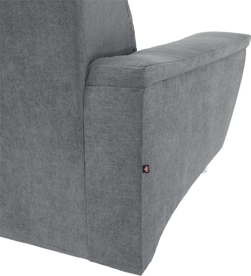 Kinyitható ülőgarnitúra, szürke szövet, jobbos, SANTIAGO
