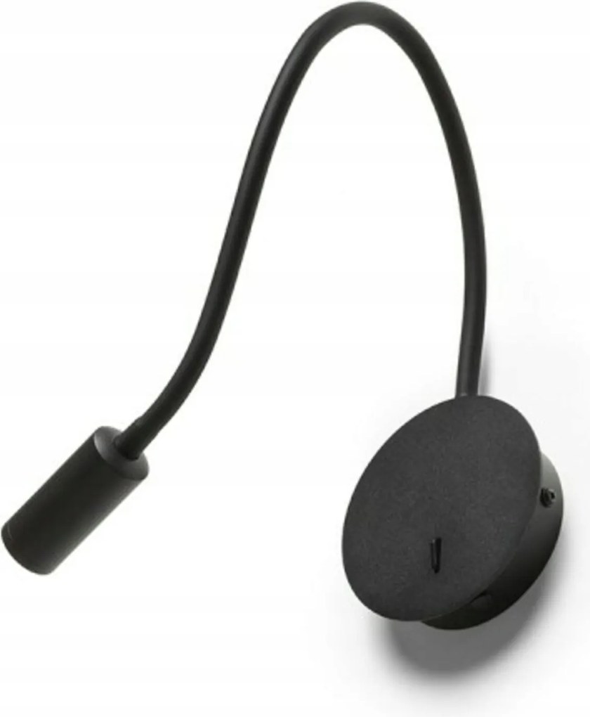 Rendl Vale fali lámpa fekete 230V Led 3W 30° 3000K hattyúnyakú lámpa