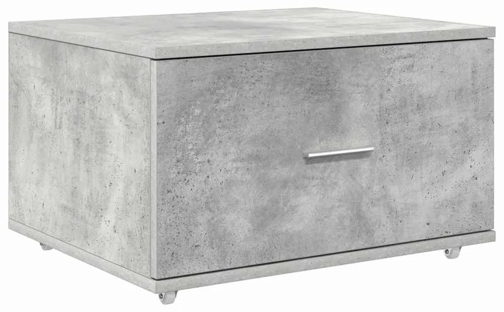 Asztal fiókkal Beton szürke 131.5 x 50 x 106.5 cm Faanyag
